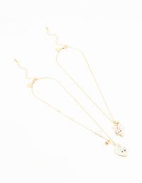 Kids Gold Moon Cat BFF Necklaces 2-Pack - link has visual effect only