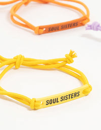 Kids Colourful Soul Sisters Bracelet 5-Pack - link has visual effect only