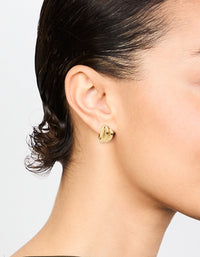 Gold Plated Double Mini Stud Earrings - link has visual effect only