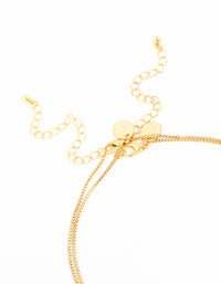 Gold Plated Box Chain Layered Necklace - link has visual effect only