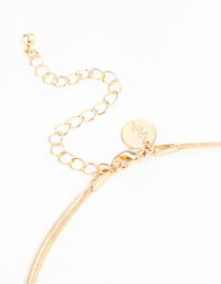 Gold Freshwater Pearl Pendant Snake Chain Necklace - link has visual effect only