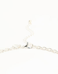 Silver Diamante Pendant Necklace - link has visual effect only