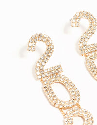 Gold Diamante 2025 Drop Earrings - link has visual effect only