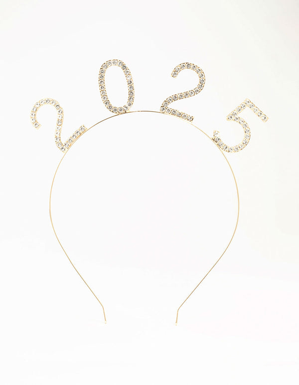 Gold Diamante 2025 Headband