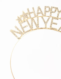 Gold Happy New Year Diamante Headband - link has visual effect only