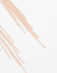 Rose Gold Rose Diamante Bow Chain Drop Earrings - link has visual effect only