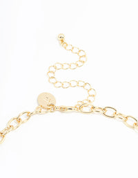 Gold Plated Bow & Star Charm Necklace - link has visual effect only