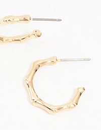 Gold Bamboo Hoops - link has visual effect only