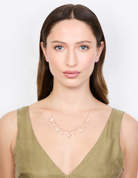 Gold Diamante Butterfly Drop Charm Necklace - link has visual effect only