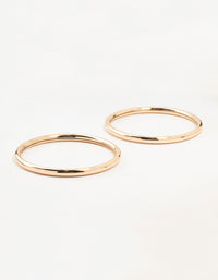 Gold Smooth Bangles 2-Pack - link has visual effect only