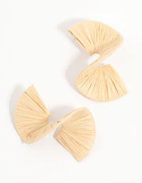 Paper Raffia Twisted Stud Earrings - link has visual effect only