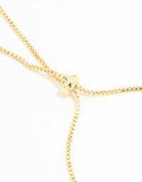 Gold Plated Cubic Zirconia Flower Toggle Bracelet - link has visual effect only