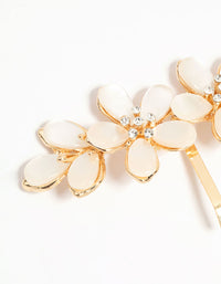 Gold Flower Hair Hook - link has visual effect only