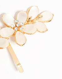 Gold Flower Hair Hook - link has visual effect only