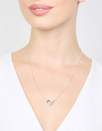 Silver Plated Heart Pendant Necklace - link has visual effect only