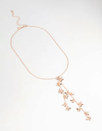 Rose Gold Butterfly Y-Necklace - link has visual effect only