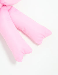 Pink Puffy Bow Keychain - link has visual effect only