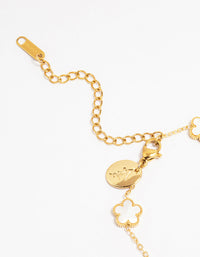Waterproof Gold Plated Stainless Steel Heart Bracelet - link has visual effect only
