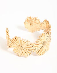 Gold Floral Wrist Cuff - link has visual effect only