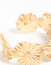 Gold Floral Wrist Cuff - link has visual effect only