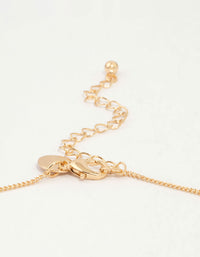 Gold Face Pendant Necklace - link has visual effect only