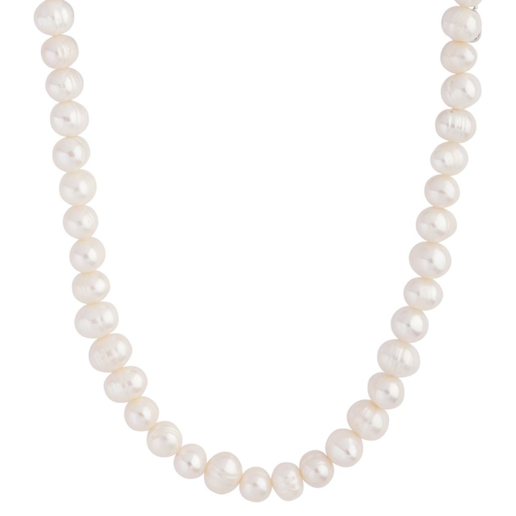 8-9mm Freshwater Rice Pearl Station Necklace in 14K Gold - Sam's Club