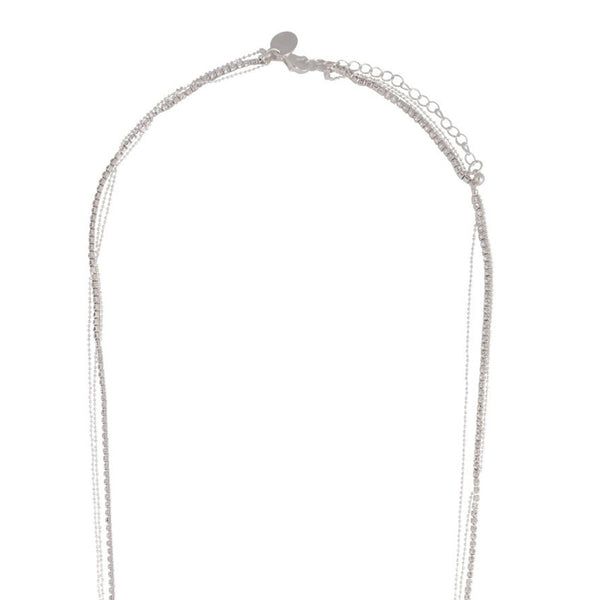 Buy Pipa Bella by Nykaa Fashion Silver Studded Link Chain Necklace Online