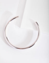 Silver Plated Plain Cuff Bracelet - link has visual effect only