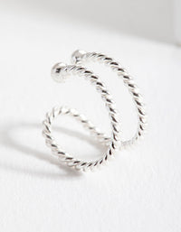 Sterling Silver Rope Ear Cuff - link has visual effect only