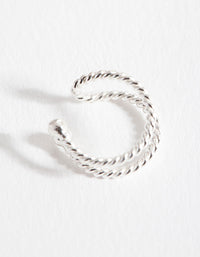 Sterling Silver Rope Ear Cuff - link has visual effect only