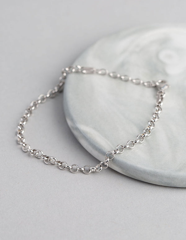 Sterling Silver Rolo Chain Bracelet