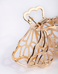 Gold Metal Butterfly Claw Clip - link has visual effect only