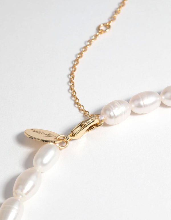 Lovisa Rose Gold Pearl Smile Necklace | Rose gold pearl, Gold pearl, Pearls