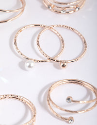 Rose Gold Oval Ring Pack - link has visual effect only