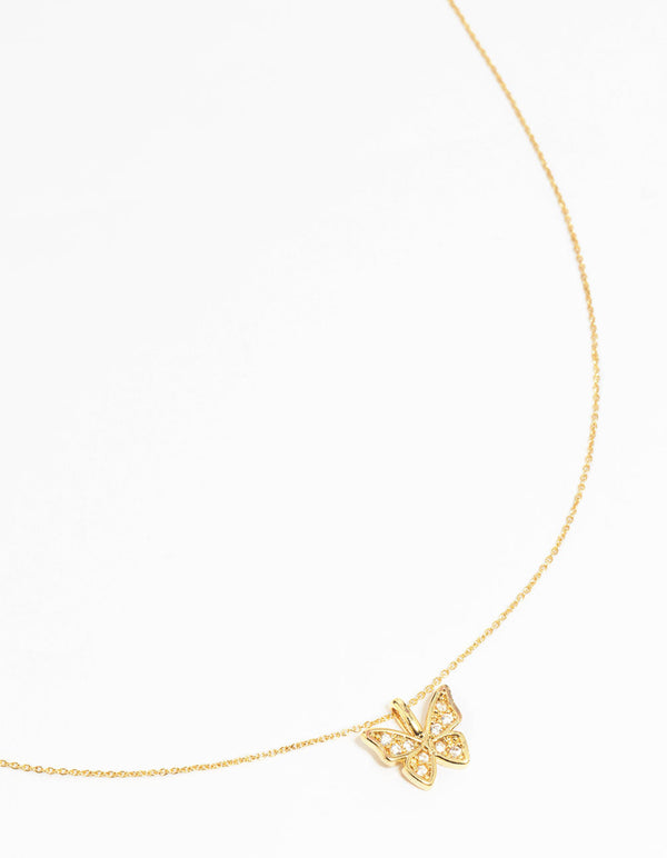 Gold Butterfly Necklace