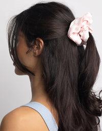 Blush & White Check Scrunchie - link has visual effect only