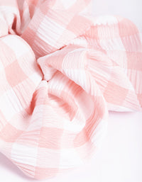 Blush & White Check Scrunchie - link has visual effect only