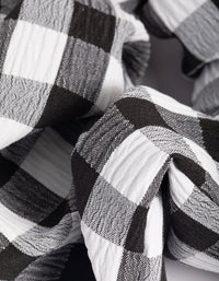 Black & White Check Scrunchie - link has visual effect only