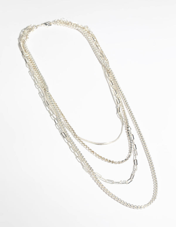 COACH Signature Mixed Chain Necklace - Macy's