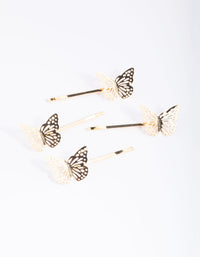 Kids Butterfly Hair Pins - link has visual effect only