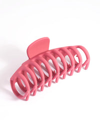 Matte Maroon Hair Claw Clip - link has visual effect only