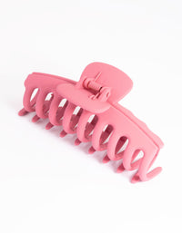 Matte Maroon Hair Claw Clip - link has visual effect only