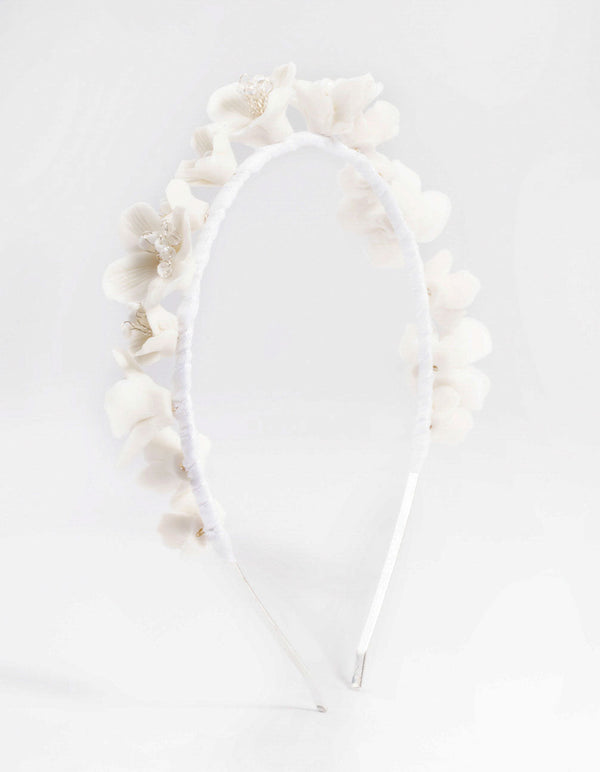 White Flower Headband