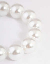 Bead Large Pearly Stretch Bracelet - link has visual effect only