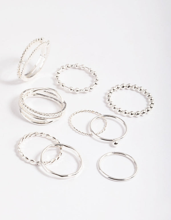 CSIYAN 6-16 Knuckle Stacking Rings Sets for Women Teen
