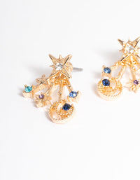 Gold Celestial Jacket Earrings - link has visual effect only