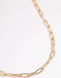 Gold Classic Pin Chain Necklace - link has visual effect only