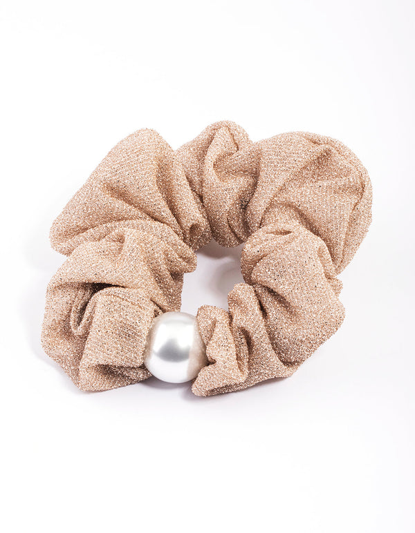 Blush Fabric Scrunchie