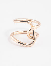 Gold Knotted Wrap Ring - link has visual effect only