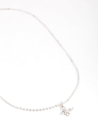 Silver Asymmetrical Butterfly Necklace - link has visual effect only